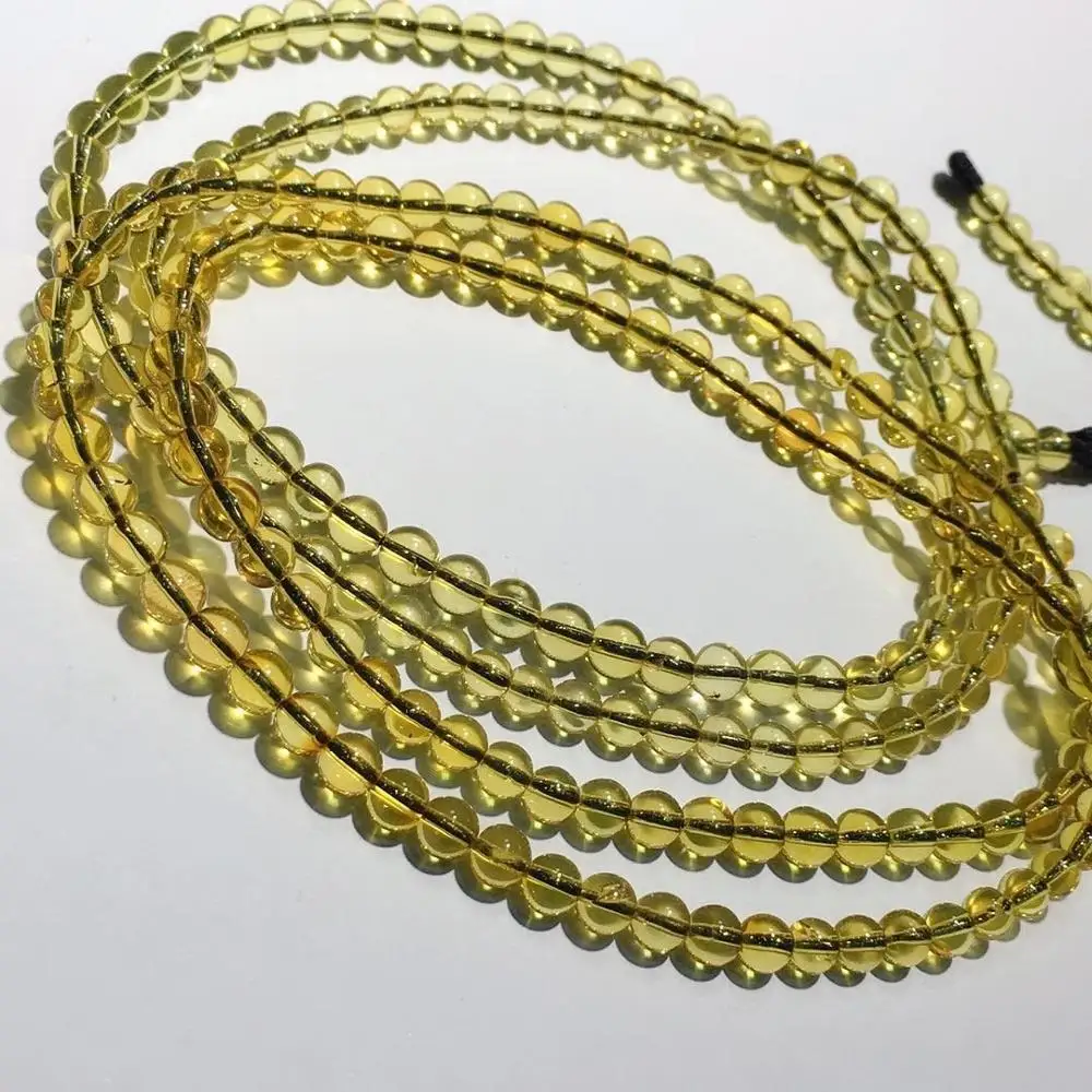 

New Mexico blue amber multi-circle bracelet necklace sweater chain with slight volcanic ash 4-5mm support identification