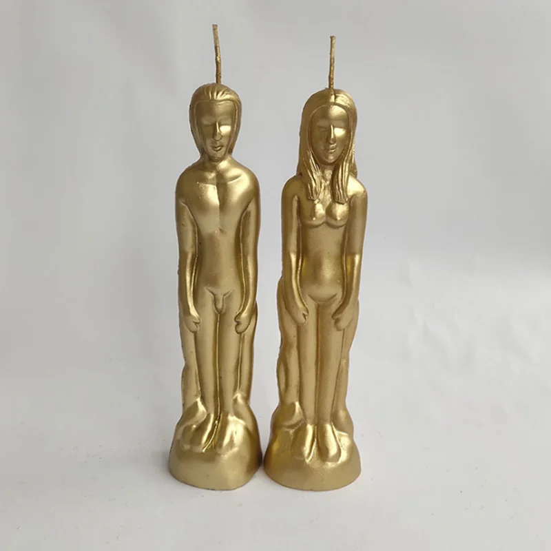 Свеча с золотым телом для пары Волшебная ритуальная свеча переводная ручная