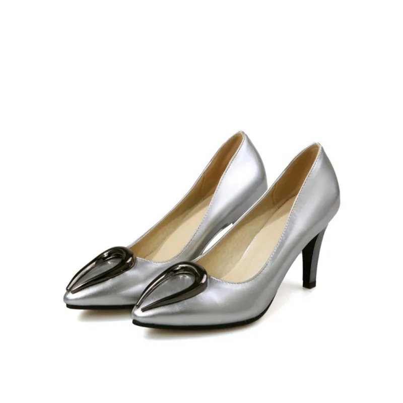 Женские туфли-лодочки из микрофибры с красной подошвой и блестками на высоком