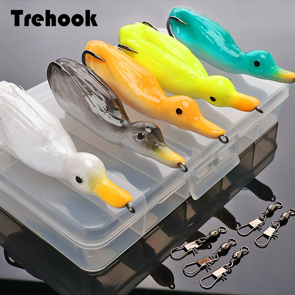 TREHOOK 5 шт./кор. набор мягких рыболовных приманок воблеры мягкие приманки для утка