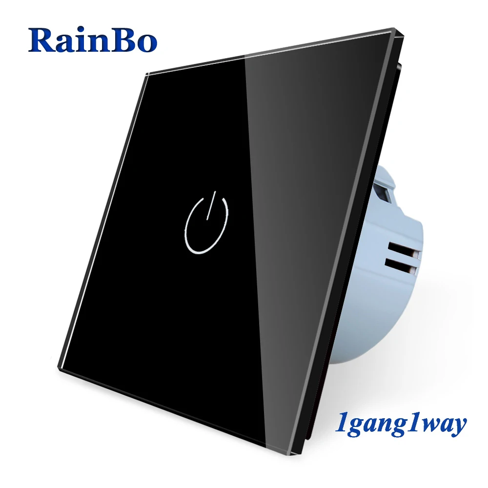 Bainbo Кристалл Стекло Панель Smart Switch ЕС настенный выключатель 110 ~ 250 В сенсорный