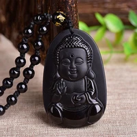jade necklace pendant natural obsidian stone necklace pendant womens jewelry fine jewelry obsidian necklace pendant
