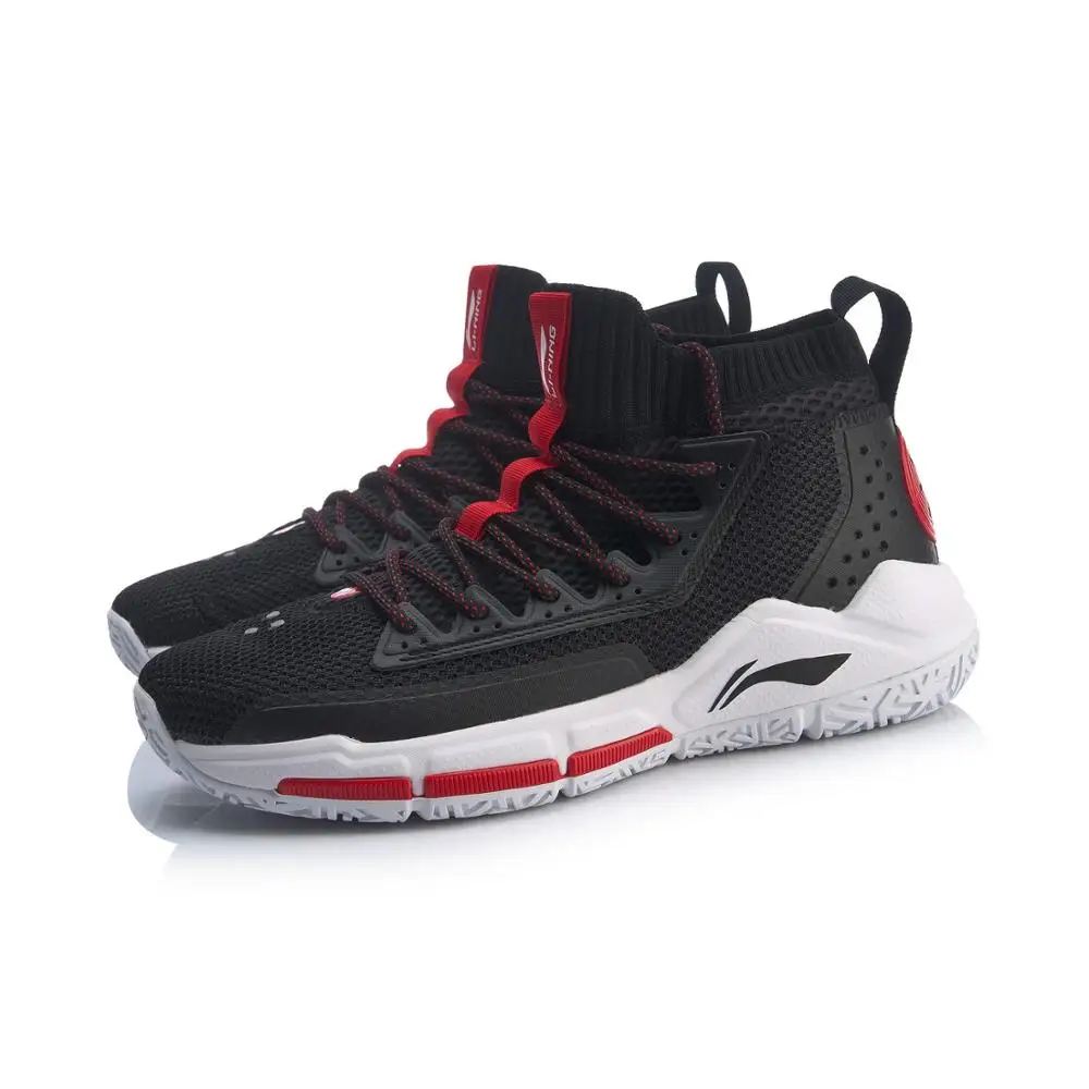 Li-Ning Мужская деление V Wade Профессиональная баскетбольная обувь на подушке, моно подкладка из пряжи, облачная спортивная обувь, кроссовки ABAP027 XYL269