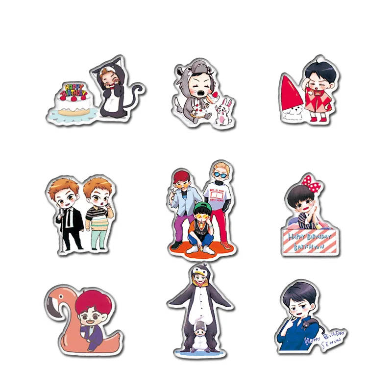 59 ⑤ упак. Kpop Q версия красивые наклейки для мальчиков детей мотоциклы скейтборды