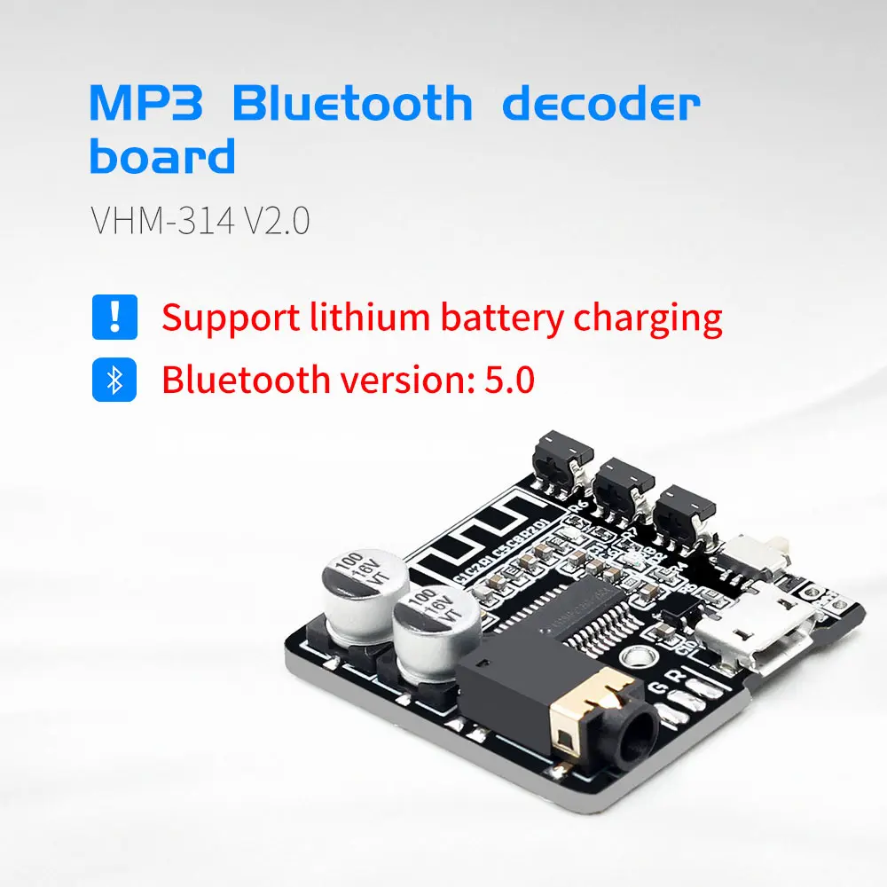 Bluetooth аудио приемник плата Bluetooth 5,0 mp3 декодер не допускающий потерь беспроводной стерео музыкальный модуль