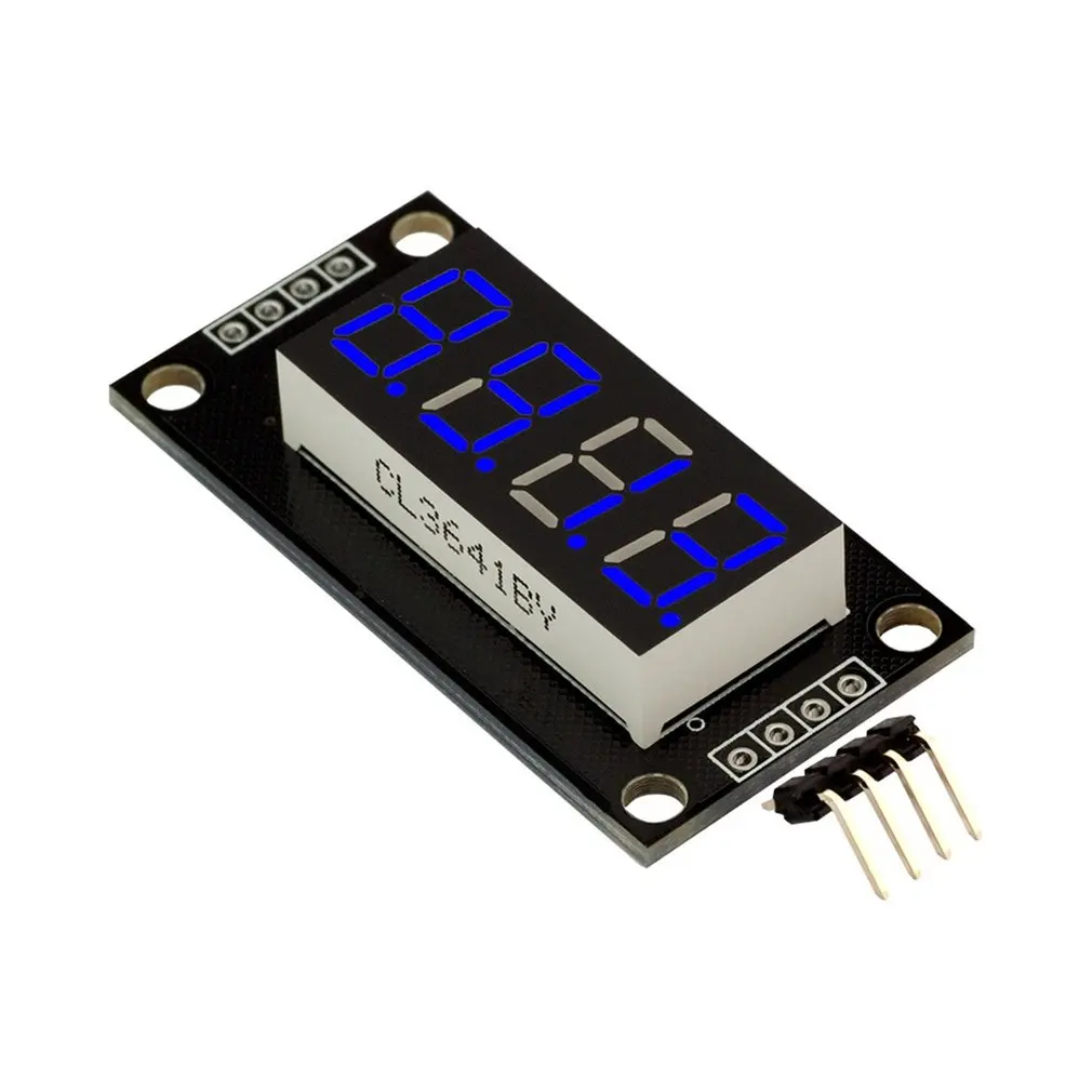TM1637Portable мини 0 36 дюйма часы трубка 4 разрядный светодиодный Дисплей модуль
