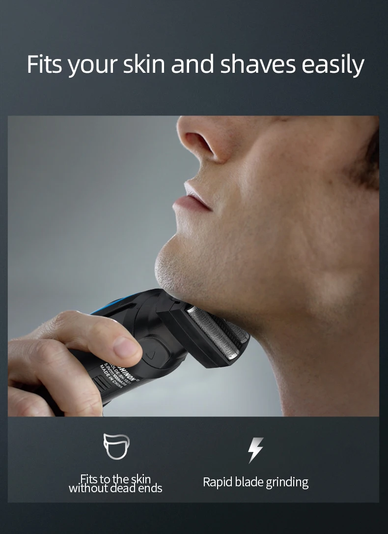 Новинка перезаряжаемая электробритва с пятью плавающими головками бритва