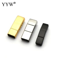 2pcs stainless steel magnetic clasps for diy leather bracelets rope charms connector buckle jewelry making findings accessories