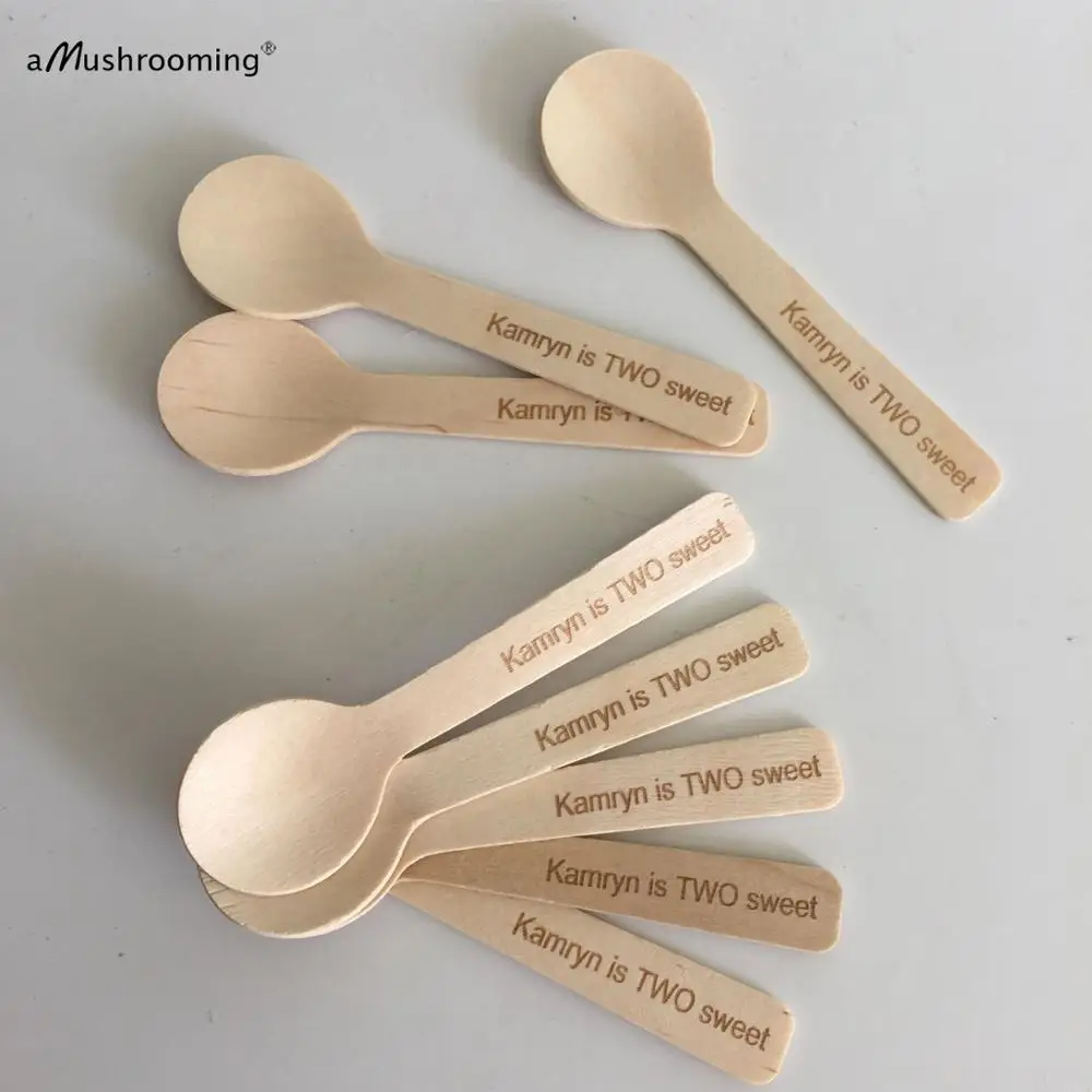 Персонализированные мороженого для дня рождения ложки вечеринки индивидуально