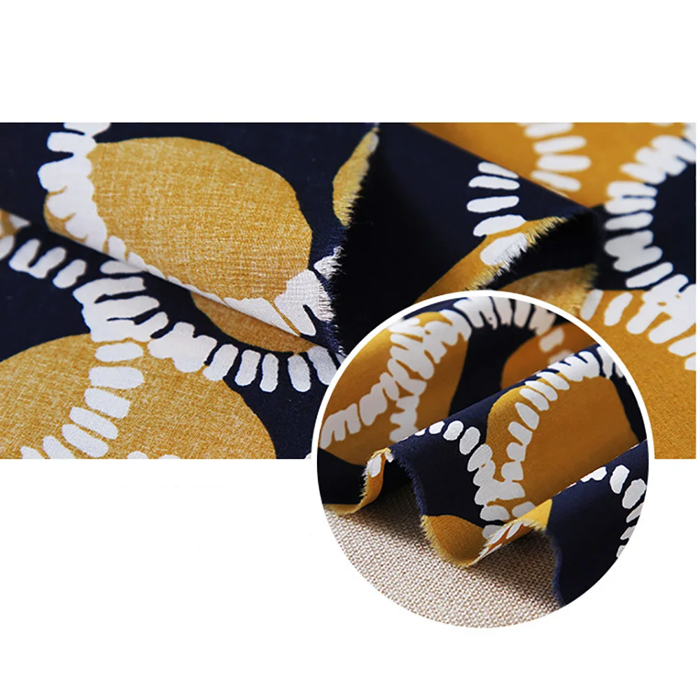 

Lychee Life 50x140cm Circle Printed Fabric Colorful Fabrics DIY Handmade Sewing Clothes Supplies Decorations