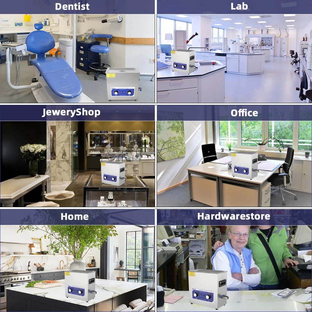 

[US-W]ZOKOP 360HT / 180W / 6L / 40kHz / 110V / 60Hz / American plug / Stainless Steel/Mechanical Model Ultrasonic Cleaner/Blue