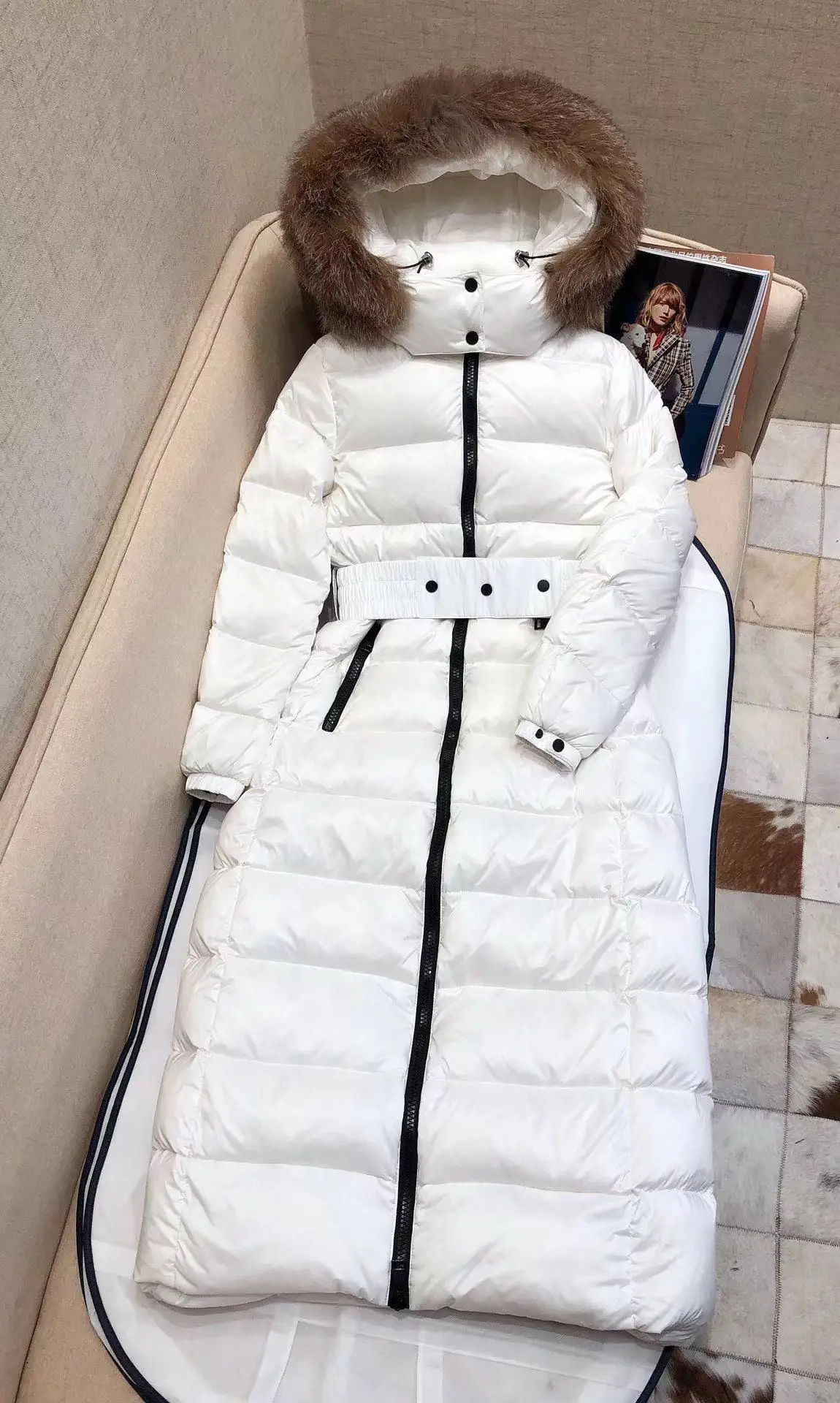 Зимняя новая модная пуховая куртка женское классическое пальто с толстым