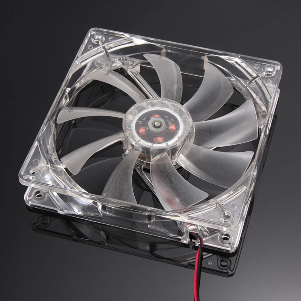 

Five Colors Light PC Computer Fan Quad 4 LED Light 120mm PC Computer Case Cooling Fan Mod Quiet Molex Connector CPU Cooler Fan