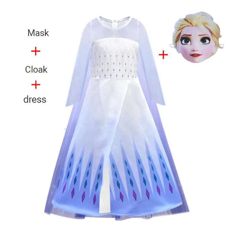 2020 Холодное сердце 2 Косплэй платья Эльзы Анны покрой Принцесса Детские