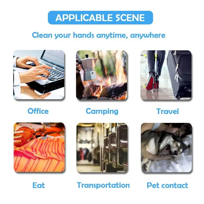 60 мл Антибактериальный миниатюрный антисептик для рук одноразовый безводный