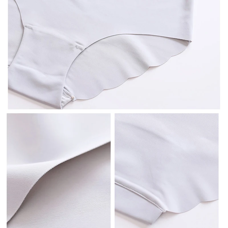 Женские трусики однотонные ультратонкие бесшовные сексуальное нижнее белье с