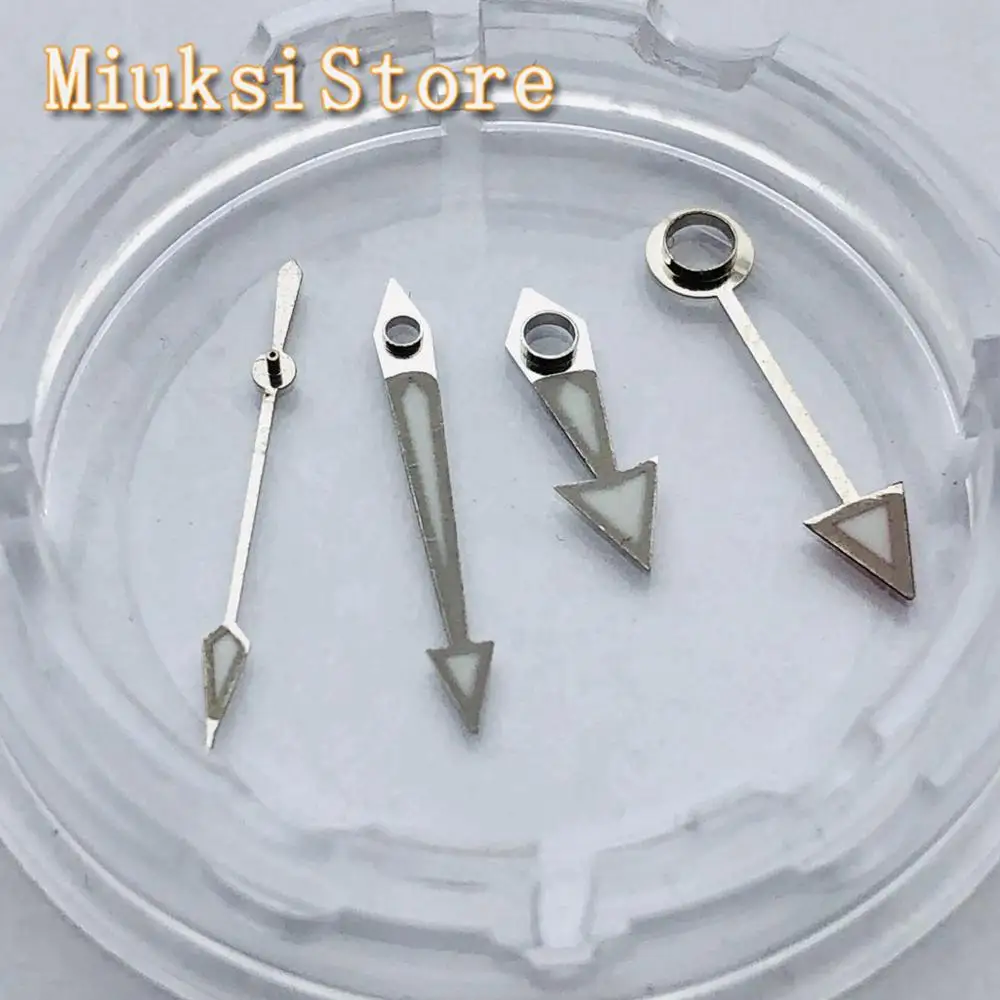 Часы Bliger GMT серебряные стрелки светящиеся подходят для Miyota 8205 8215 821A Mingzhu DG2813 3804