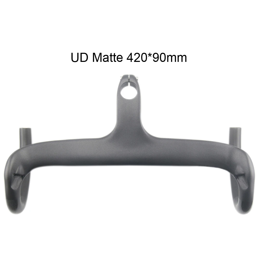 Продажа Черный матовый руль UD для дорожного велосипеда, 400/420/440 мм