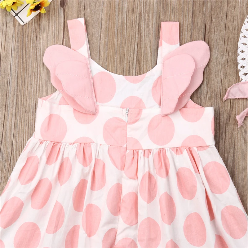 Милые платья с шапкой для маленьких девочек Комплекты одежды из 2 предметов