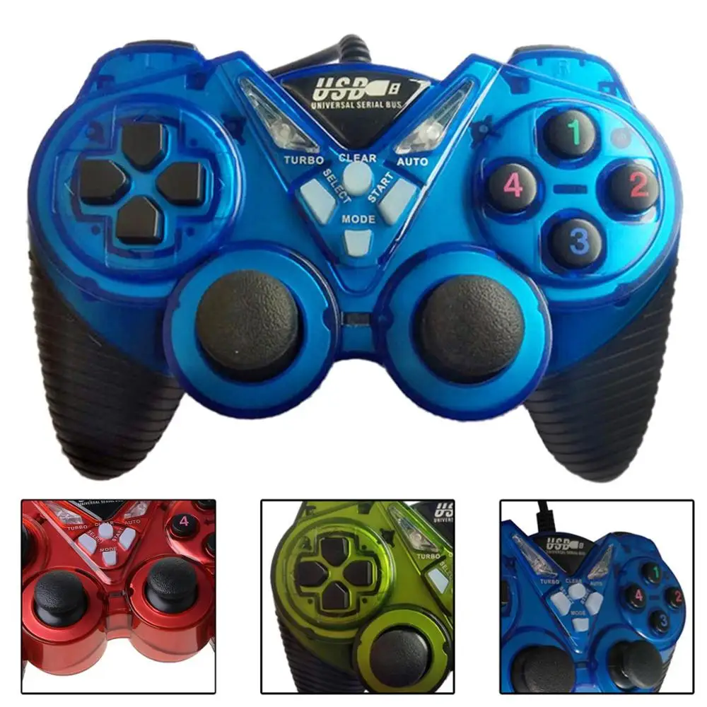 

Wired USB Game Controller for PC Computer Laptop Vibration Joystick Gamepads for WinXP / Win7 / Win8 / Win10