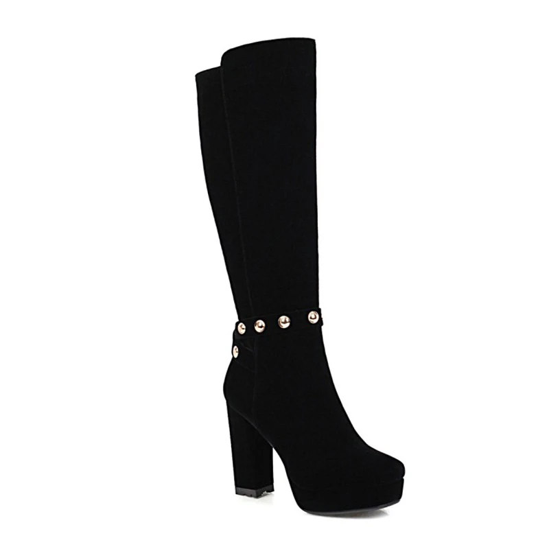 

Простые сапоги большого размера, сапоги до бедра, сапоги до колена, Сапоги выше колена, женские сапоги, женская обувь, зимние сапоги для женщ...