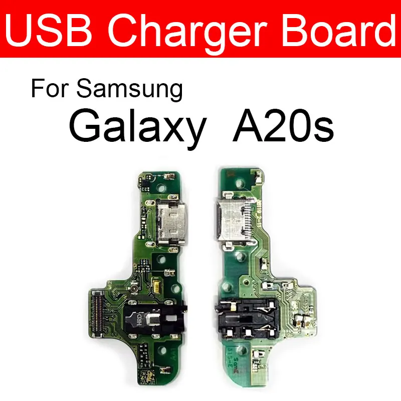 Зарядное устройство USB разъем плата для Samsung Galaxy A20s SM-A2070 SM-A207F A2070 A207F модуль зарядного порта Usb разъем порт плата