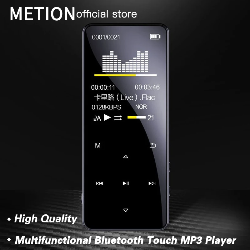 Bluetooth 5.0 Lossless MP3 Player 16GB HiFi Portable Audio Walkman With FM Clock Voice Recorder Music | Электроника