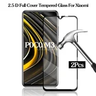 Закаленное стекло с полным покрытием для Xiaomi Poco M3, 2 шт., протектор экрана для Xiaomi Poco M3, M2, X3, X2, C3, F2 Pro, пленка, стекло Xiamoi Glass