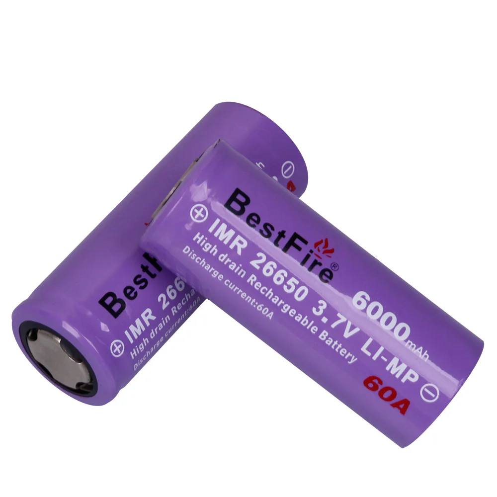Батарея для вейпа Bestfire 3 7 V 26650 аккумуляторная батарея 6000mAh 60A литий-ионный