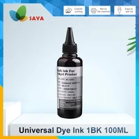 100ml universal black refill dye ink for canon hp epson brother lexmark dell kodak inkjet printer ciss ink cartridge 3411 3100