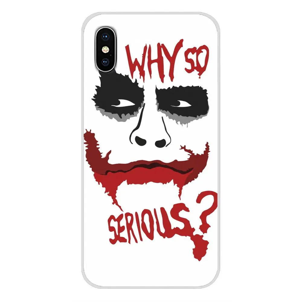 Для Apple IPhone X XR XS 11Pro MAX 4S 5s 5C SE 6S 7 8 Plus ipod touch 5 6 прозрачный чехол из искусственной кожи ужас фильм Джокер Почему так много
