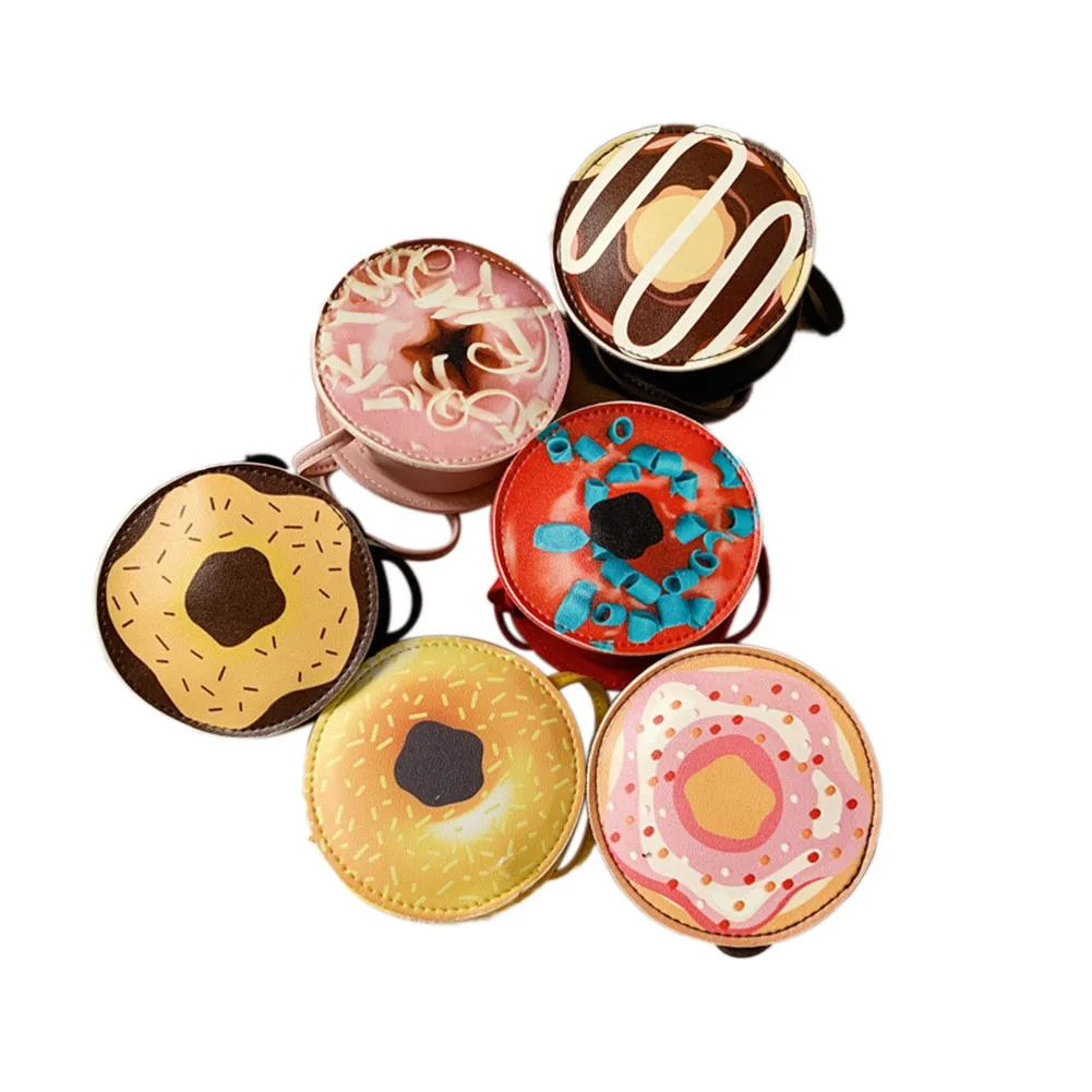 Сумка на плечо из искусственной кожи с рисунком лапши пончика для маленьких