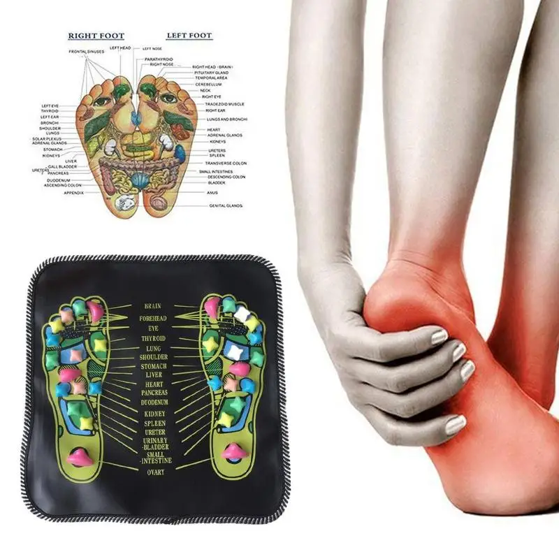 Рефлексотерапия ходьба камень для ног облегчение боли в ногах Массажный коврик