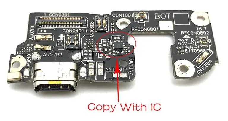 Copy With IC Зарядное устройство черз порт USB разъем для Asus Zenfone 4 ze554kl док-порт микрофон гибкий кабель плата - Цвет: Copy With IC
