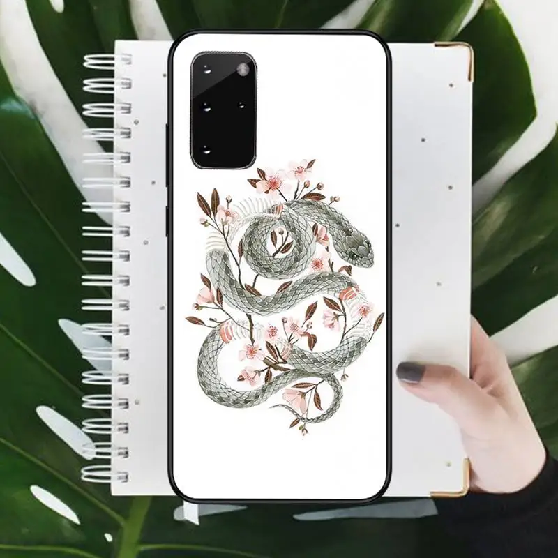 

Flower dragon snake Phone Case For Samsung galaxy S 7 8 9 10 20 edge A 6 10 20 30 50 51 70 note 10 plus