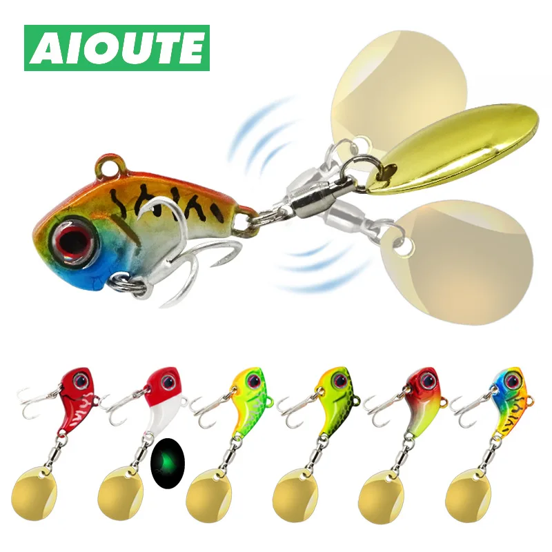

Rotating Metal Mini VIB Vibration Bait Spinner Spoon Fishing Lures 13g Jigs Trout Artificial Hard Tackle Pike Bass Crank Tackle