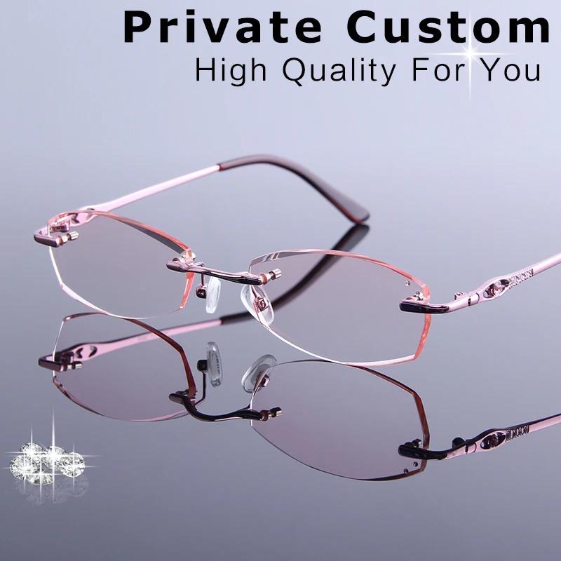 Женские оптические очки со стразами оправа ультралегкие Изящные износостойкие