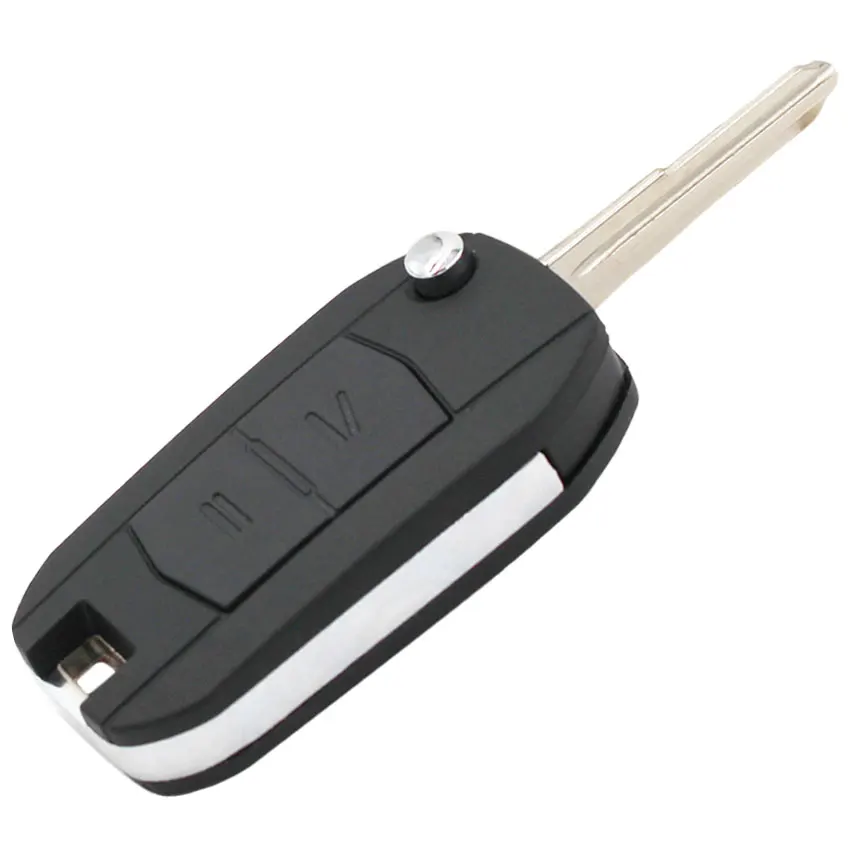 Распродажа! 2 кнопки модифицированный складной дистанционный чехол для ключей Fob