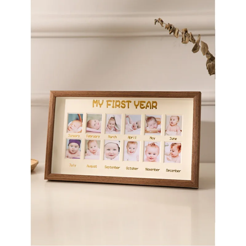 

Baby One Year Old Growth Commemorative Photo Frame Set Up Children's Photo Record Creative Birthday Gift