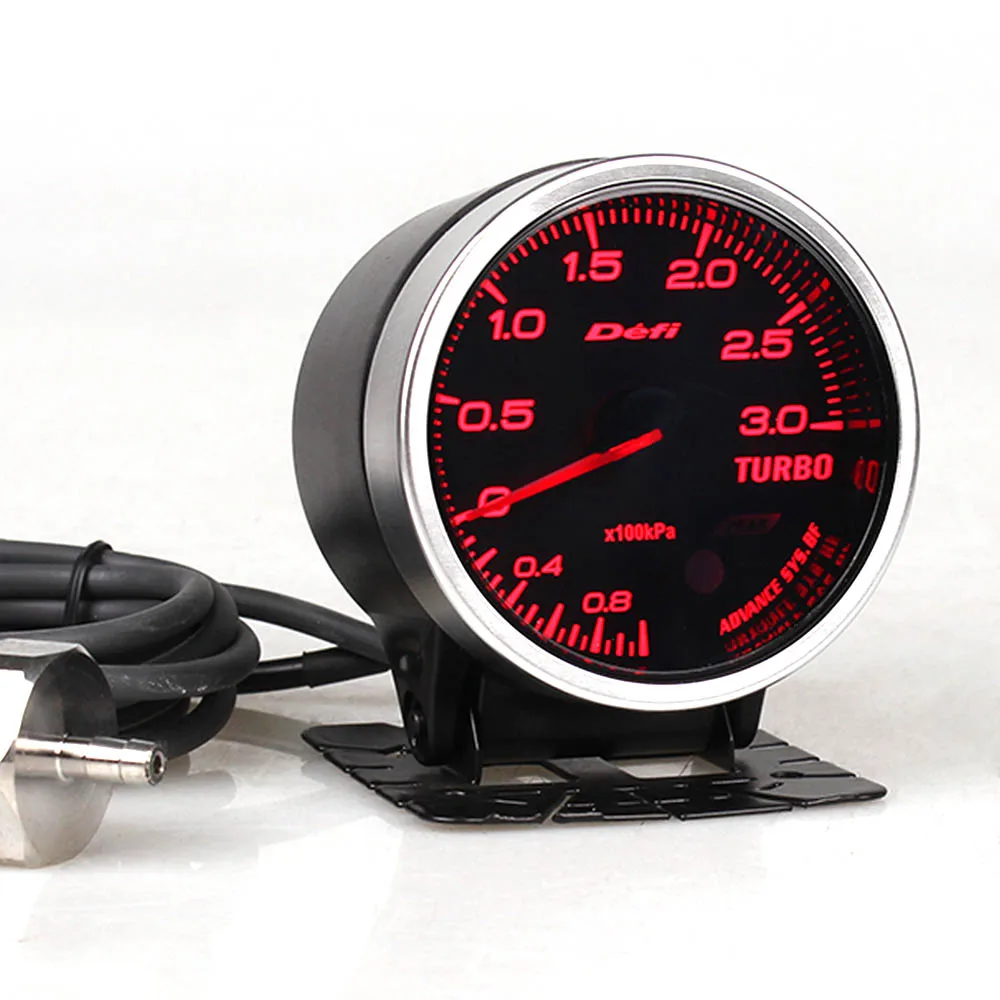Defi Advance CR BF 2,5 дюймов 60 мм 7 цветов 0-3,0 Бар Boost Turbo Gauge 3 бар автоматический датчик с высококачественным электронным датчиком