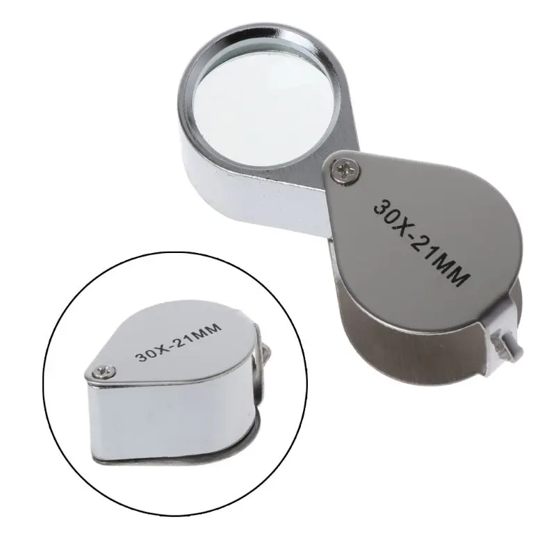 

Jewelry Diamond Eye Loupe Magnifier Magnifying Glass Triplet Jewelers 30x21mm