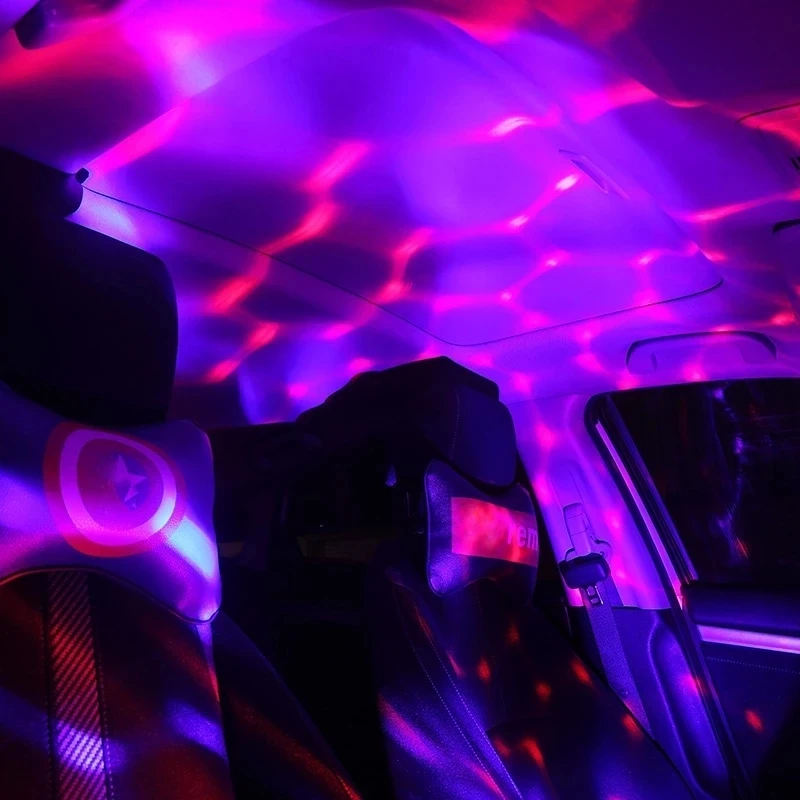 Автомобильная лампа с USB-разъемом DJ RGB миниатюрный Красочный музыкальный