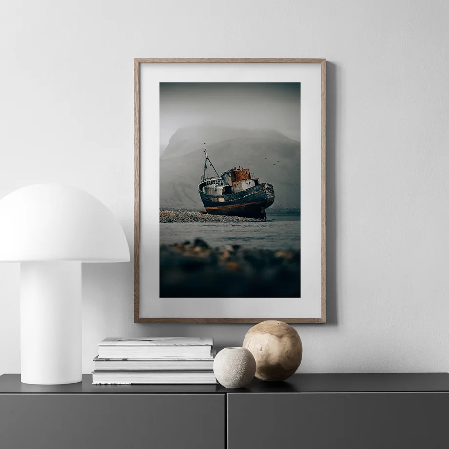 Многожильный Круизный корабль пейзаж Скандинавская бумага картина настенная