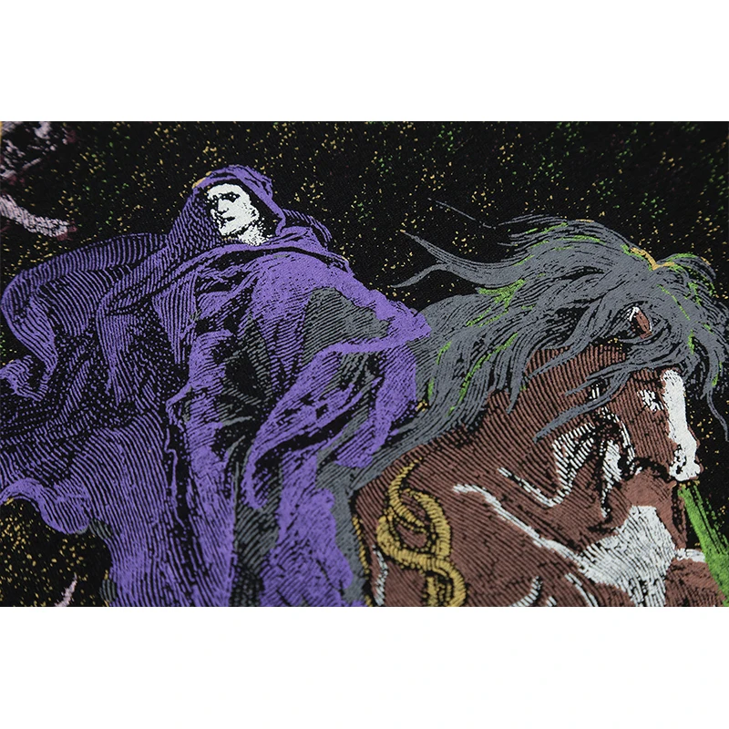 Ретро Уличная Мужская футболка с длинным рукавом в стиле хип хоп Харадзюку