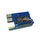 Новинка, корпус корпуса из алюминиевого сплава CNC, охлаждающий вентилятор, теплоотвод для Raspberry Pi 4