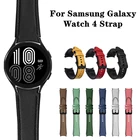 Ремешок из натуральной кожи для Samsung Galaxy Watch 4 44 мм 40 мм, ремешок для Galaxy Watch 4 Classic 42 мм 46 мм, аксессуар для умных часов