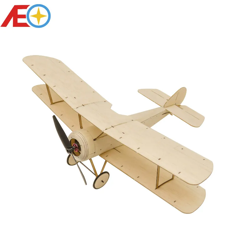 

K6 RC Plane Micro Mini Sopwith Pup Balsa Wood 378mm Wingspan Biplane Warbird Aircraft Kit with Brushless Power System