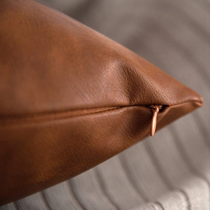 

Waist Pillowcase for Sofa Bed Sofa Decoration, Rectangular Decorative Cushion Cover Brown