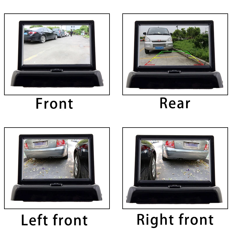 Zhidao камера заднего вида withi 4,3 экран слепое пятно Видимый автомобиль помощь заднего хода