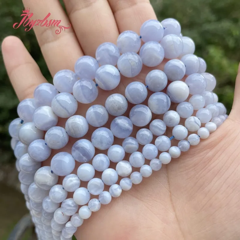 Круглые Бусины Из Натурального халцедона и агата 6/8/10 мм 15 дюймов|natural stone|loose beadsbeads